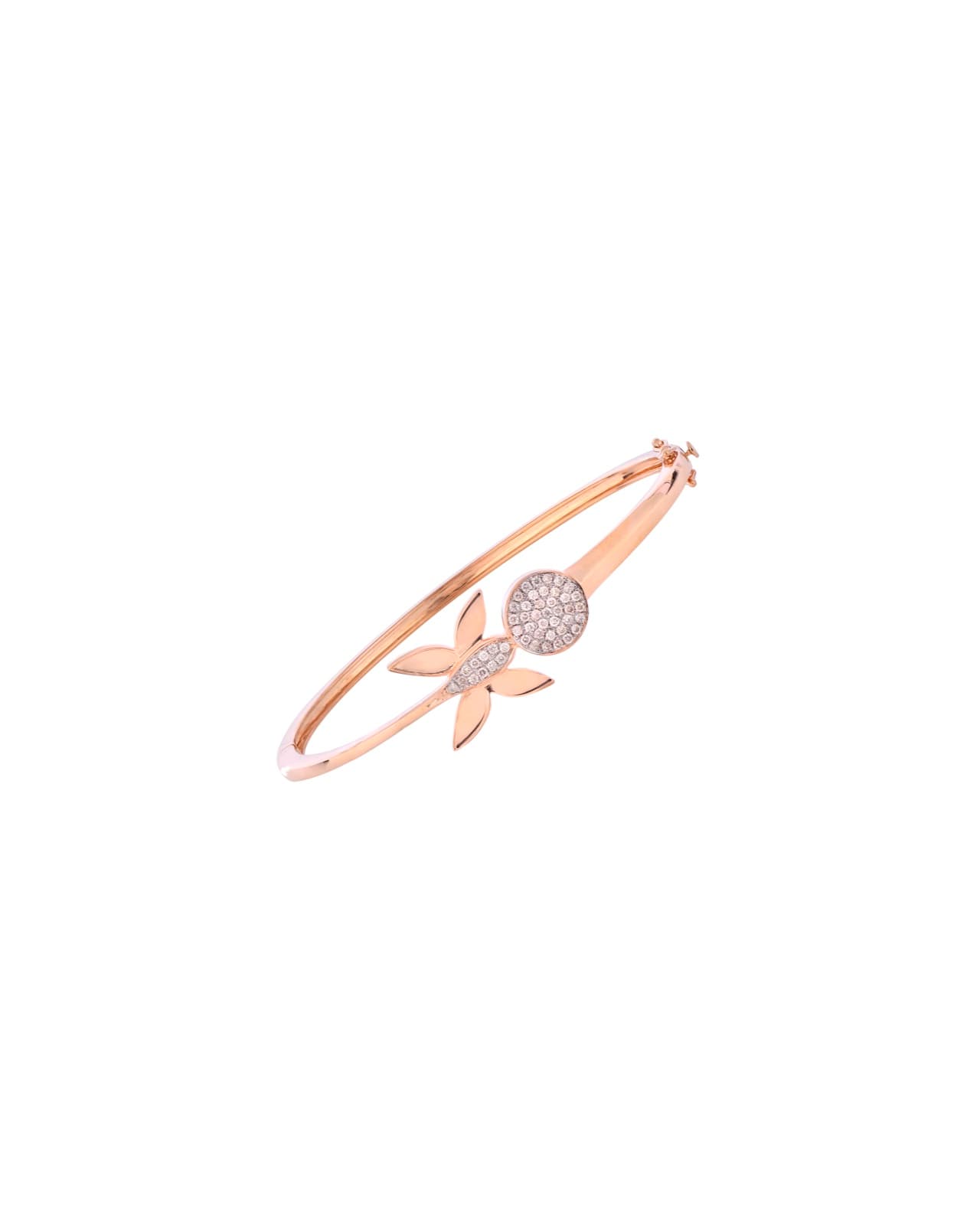 Blossom Diamond Bangle — Rose Gold with diamonds